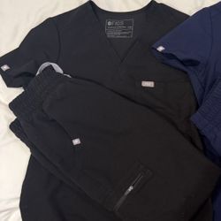Women’s Black FIGS Scrubs XXS