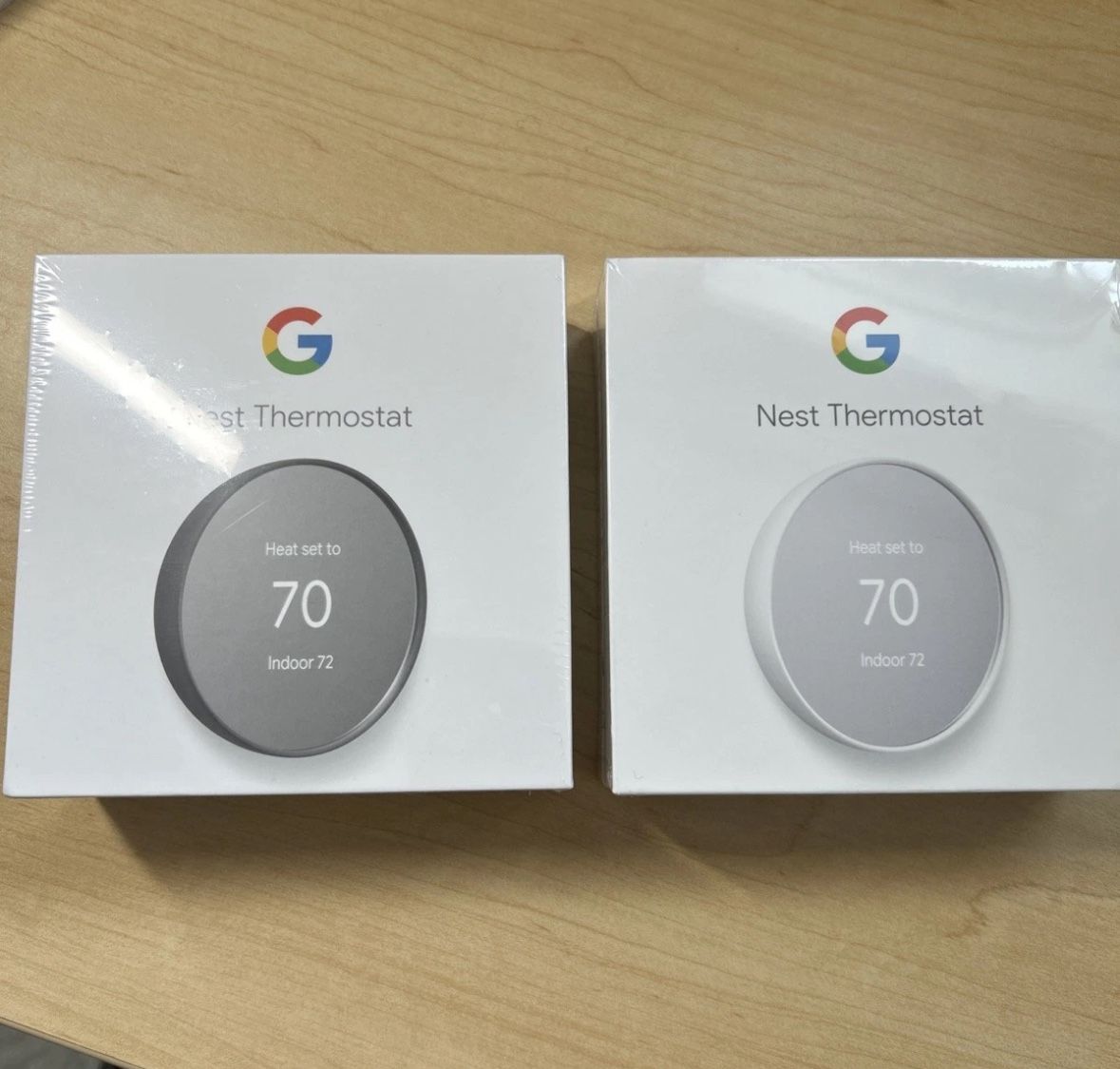 BRAND NEW SEALED Google Nest Thermostat NEW Never Opened Charcoal Factory Sealed