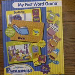 My first word game pjanimals jim henson board game learning