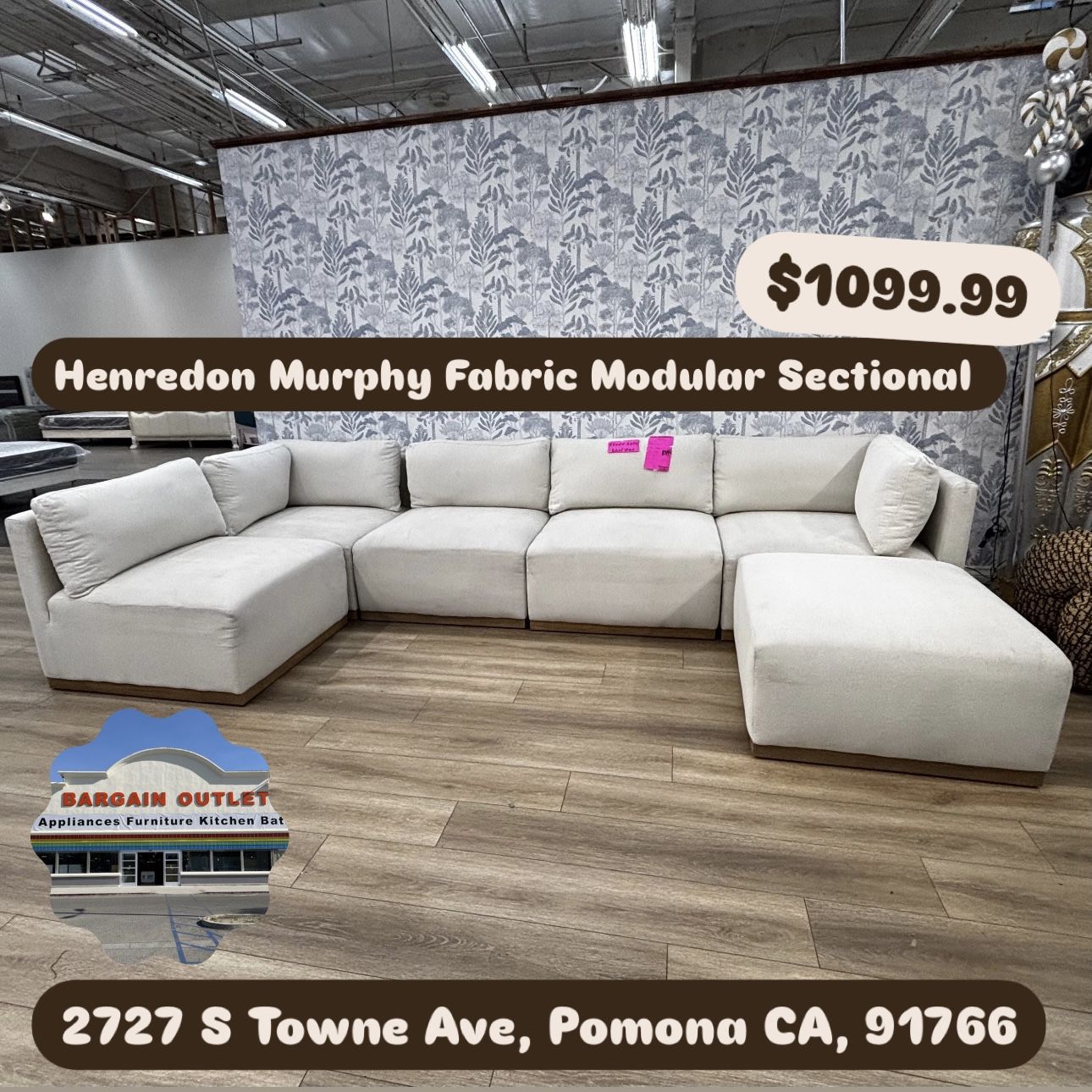 Henredon Murphy Fabric Modular Sectional 