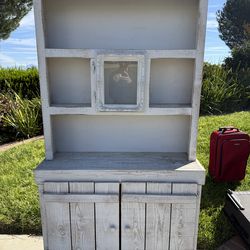 Rustic Wood Hutch