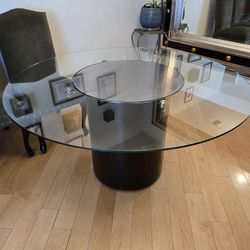 HURRY, JUST LISTED!Copenhagen Modern Glass Dining Table w/ Chairs!!