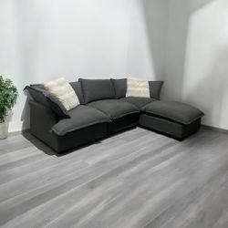 Gray Cloud Sectional (Brand new)