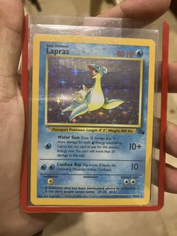 1999 Pokémon TCG Lapras Fossil 10/62 Holo Rare