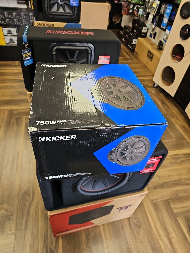 Kicker Single 12" Subwoofer CVX