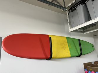 Longboard Surfboard Bundle Soft Top w Leash Wax Ready to Ride