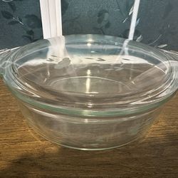 Princess House Crystal 3.5 Qt Casserole w/ Lid