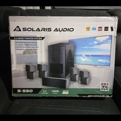 Home Theater Surround Sound Solaris S-550 With Sub Woofer