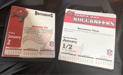 Buccaneers trivia calendars 2003–2004