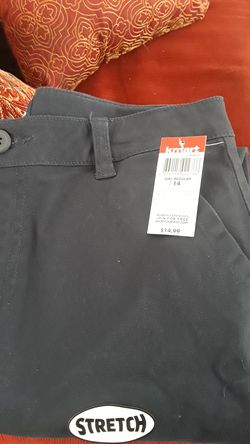 Girls stretch uniform pants size 14.