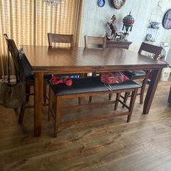 Bar Height Dinner Table