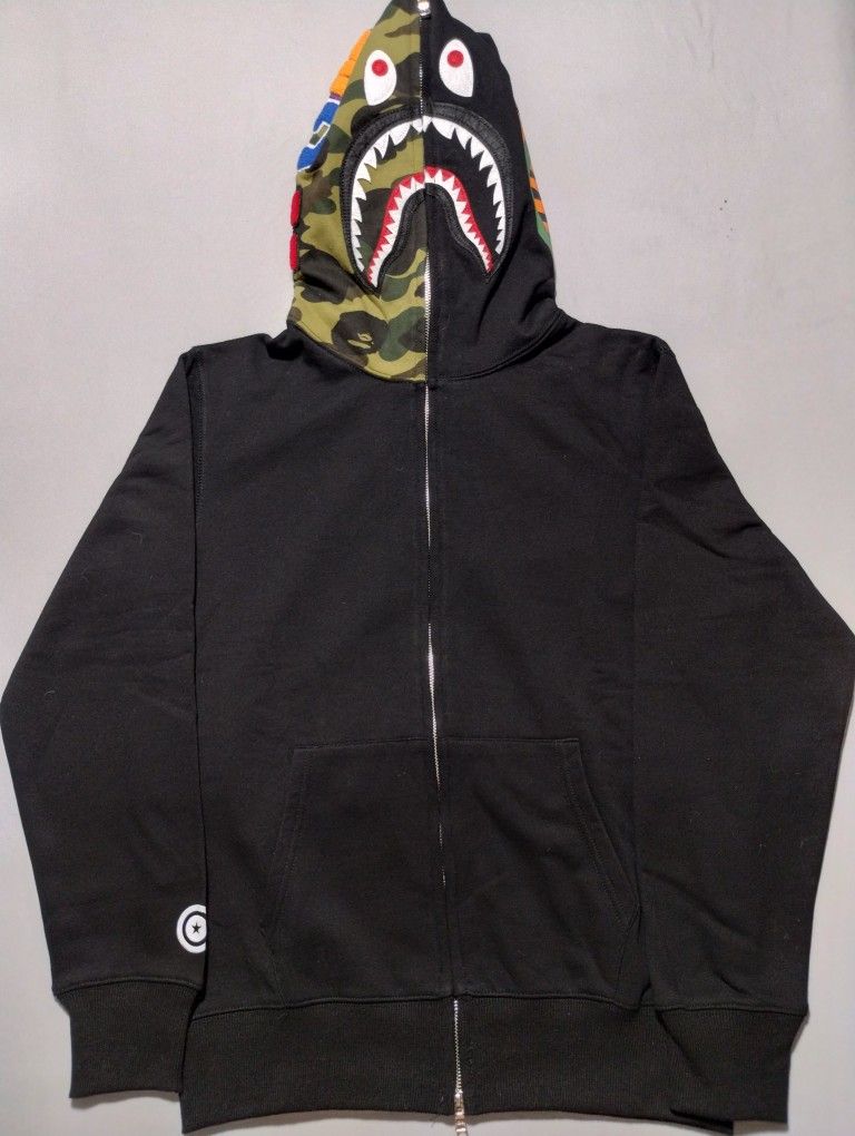 Black Camo Hood Bape Hoodie