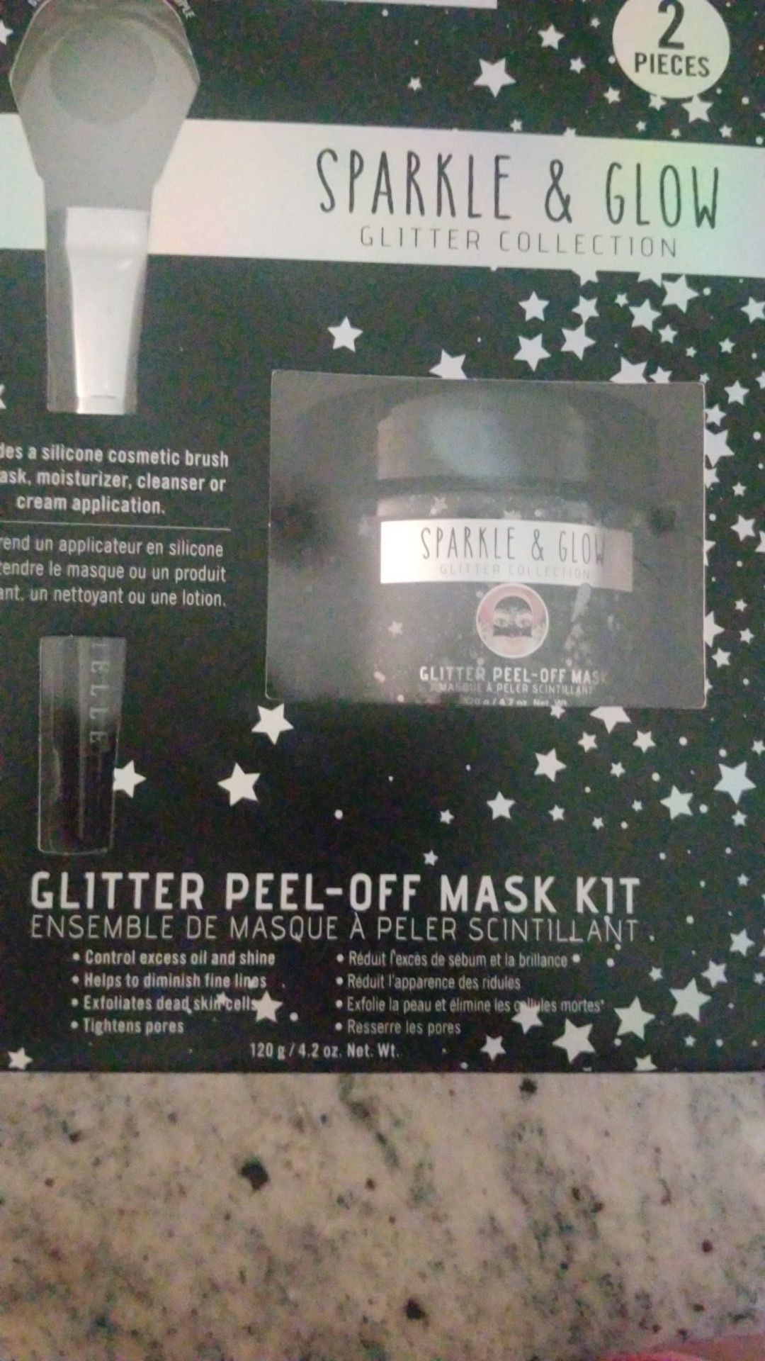 New bath fuzzies and glitter face mask set beauty lot