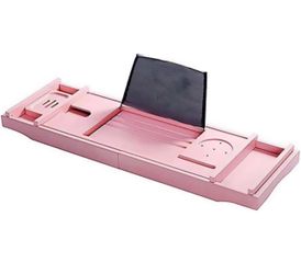 Pink Bathtub Caddy Tray