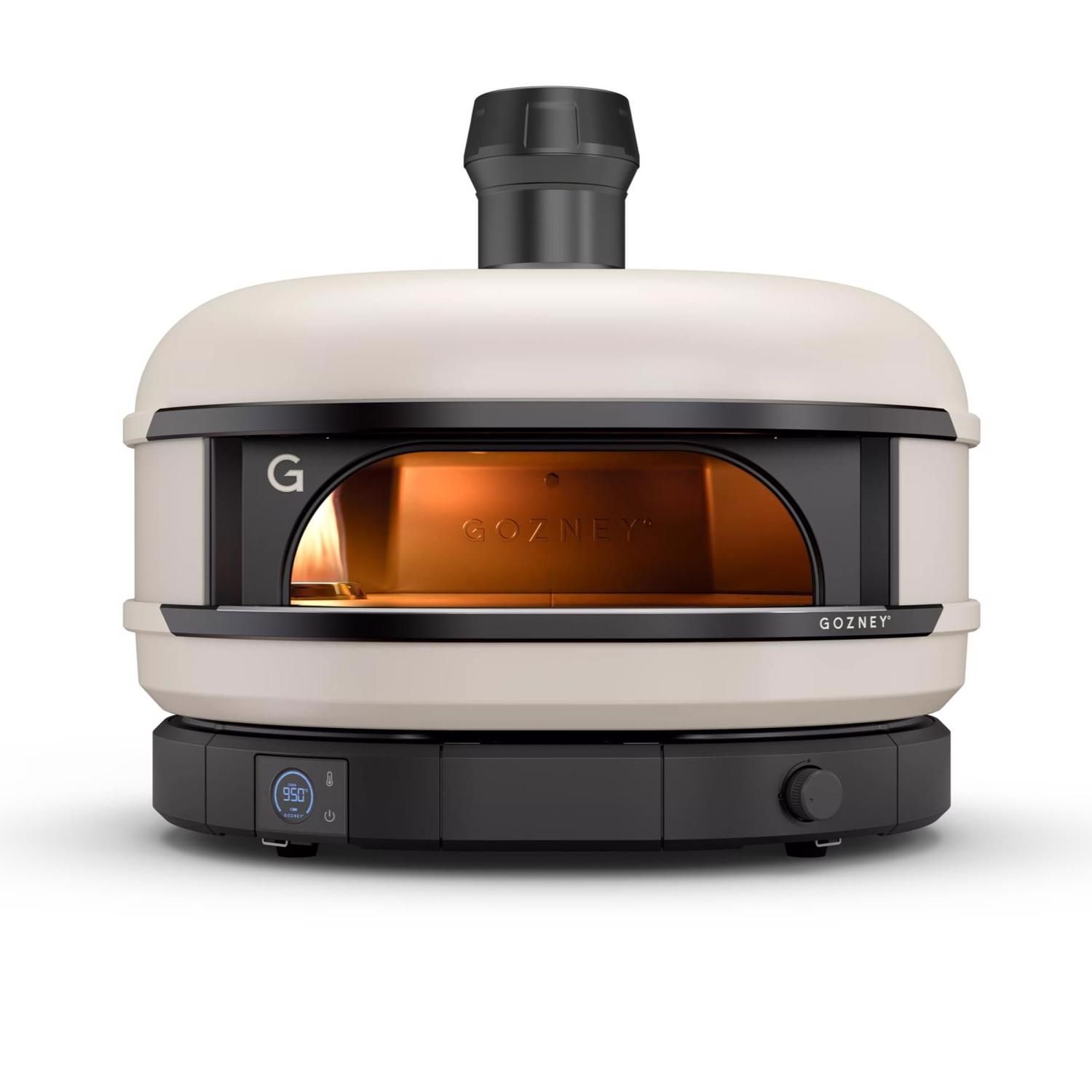 Gozney GSPBNUS1623 Dome S1 Liquid Propane Pizza Oven with Digital Thermometer, Double-Layer Stone Floor in Bone