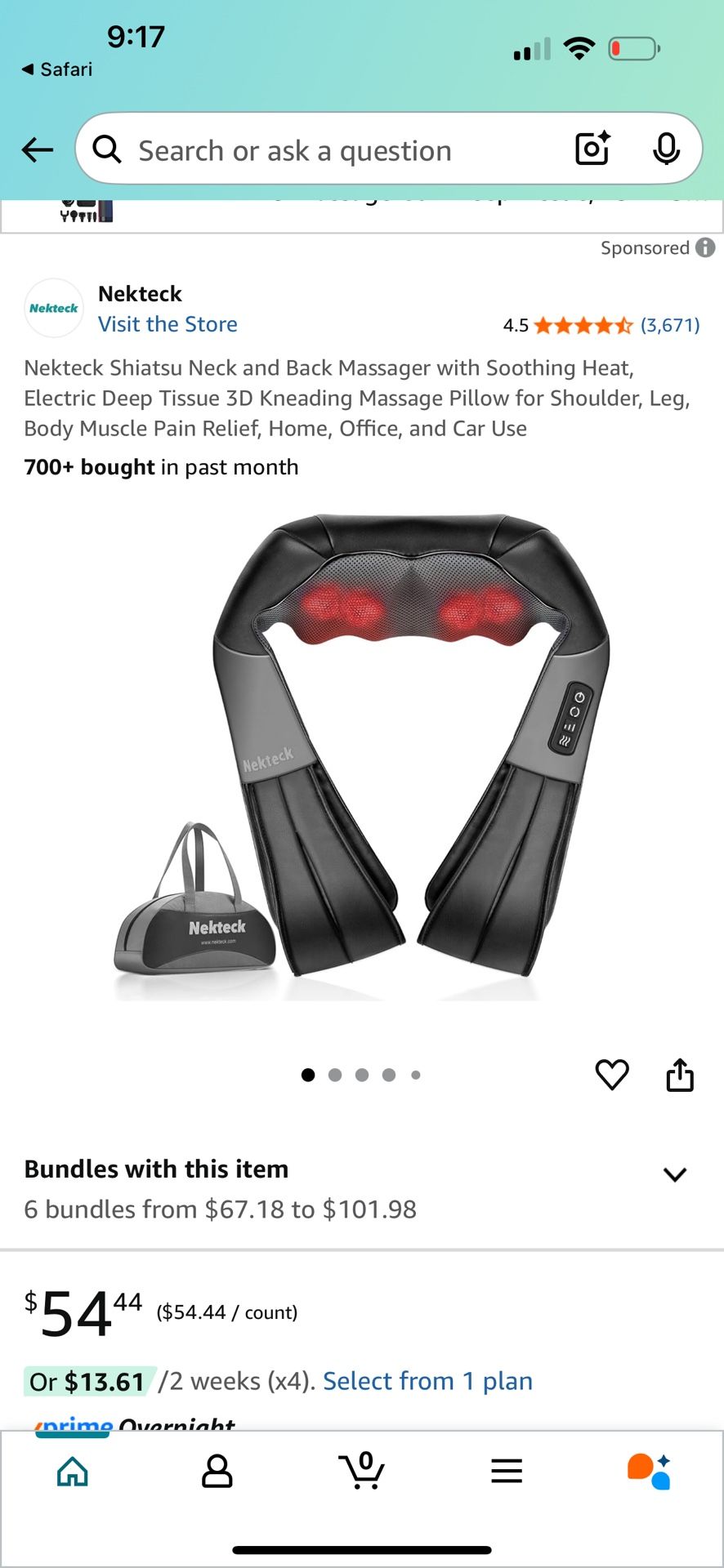 Nekteck Neck And Back Massager