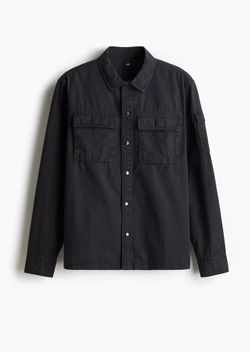 H&M Black Utility Overshirt