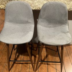 Gray Pier 1 bar stools 