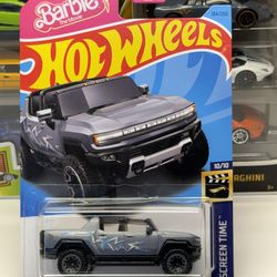 🎬🎥 HOT WHEELS 2021 - Barbie 2024 GMC Hummer EV - HW Screen Time 184/250 - 1:64