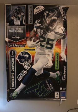 Richard Sherman Seattle Seahawks Wall Size Fathead
