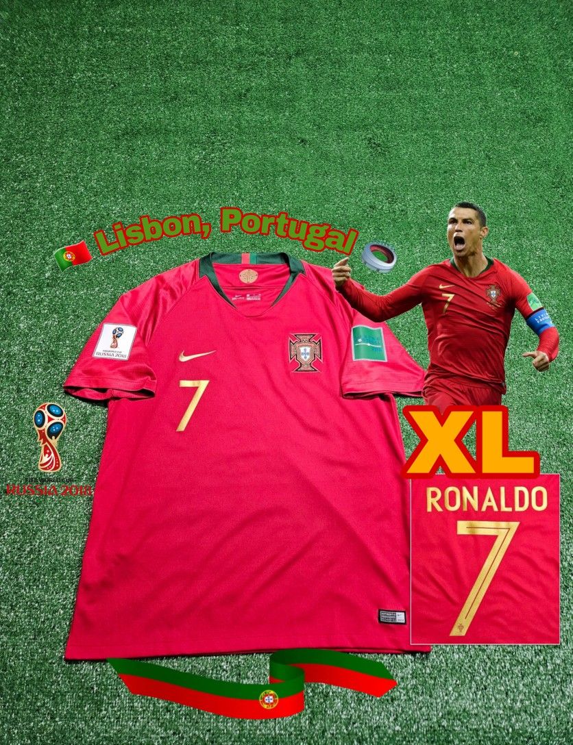 Nike Portugal Cristiano Ronaldo #7 2018 Home Jersey Russia World Cup