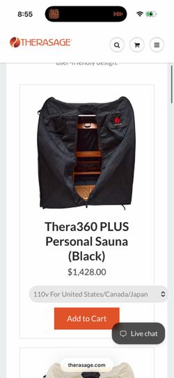 Therasage 360 infrared light sauna