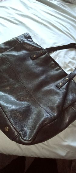 Black Leather Purse