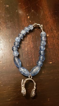 Ice blue headphones bracelet