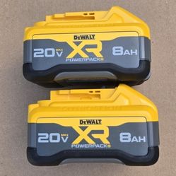 Dewalt 20v New Powerpack Batteries 8.0 Ah Brand New Price For Both