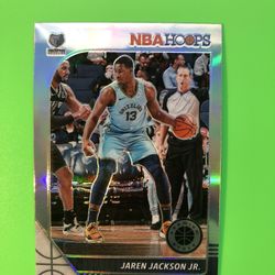 Jaren Jackson Jr Silver Hoops Premium Stock 2nd Year 
