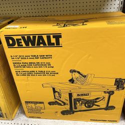 Dewalt 8-1/4” Table Saw with 24-1/2” Rip Capacity (BRAND NEW)