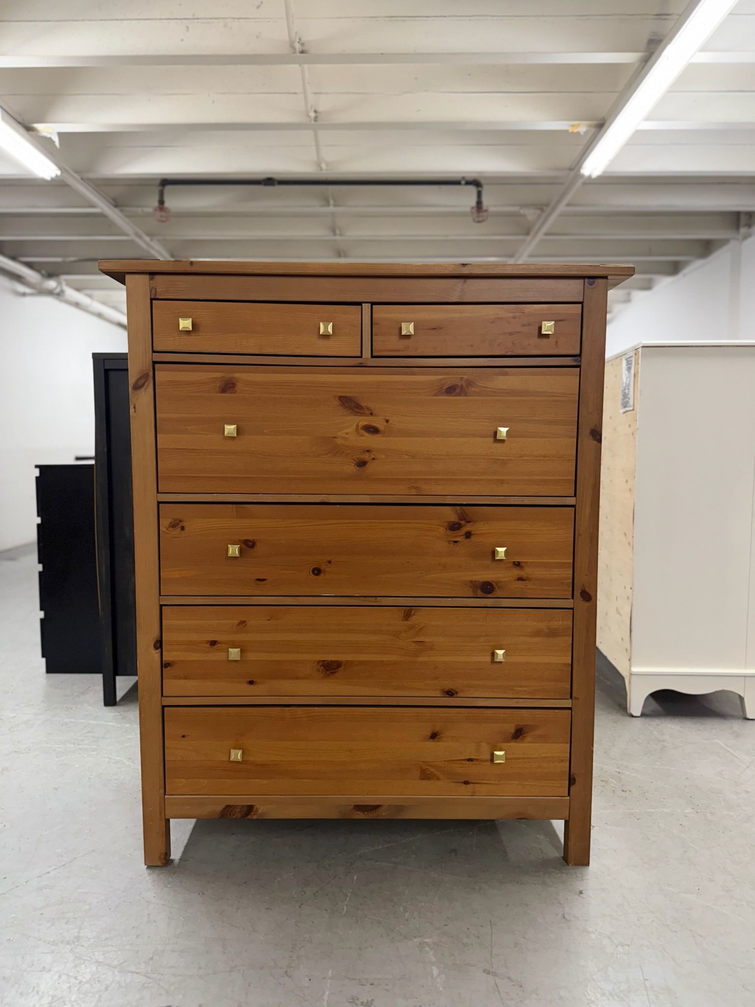 Large Wood IKEA Hemnes 6 Drawer Dresser