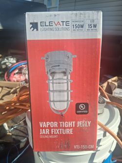 Elevate Vapor Tight Jelly Jar Ceiling Fixture