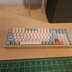 Mechanical Keyboard In Wood Case