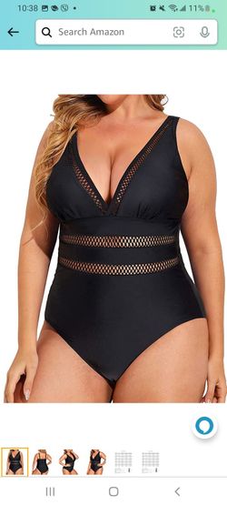 Daci Women Plus Size One Piece Swimsuits Sexy V Neck Tummy Control Bathing Suit Swimwear
Size 18W

Brand new wth tag 
Smoke free inventory