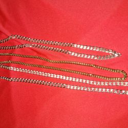 3 Chain 925 Silver D APROX 110 Gram Together 