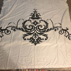 Black And White Classical Design, Shower Curtain