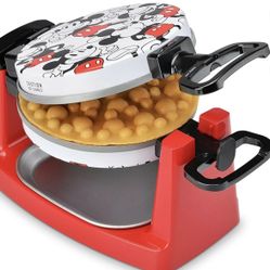 $25 Mickey Rotating Bubble Waffle Maker