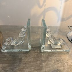 Z Gallerie Crystal Book Ends