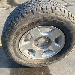 Chevy 17” Wheel And Tire For Spare 
