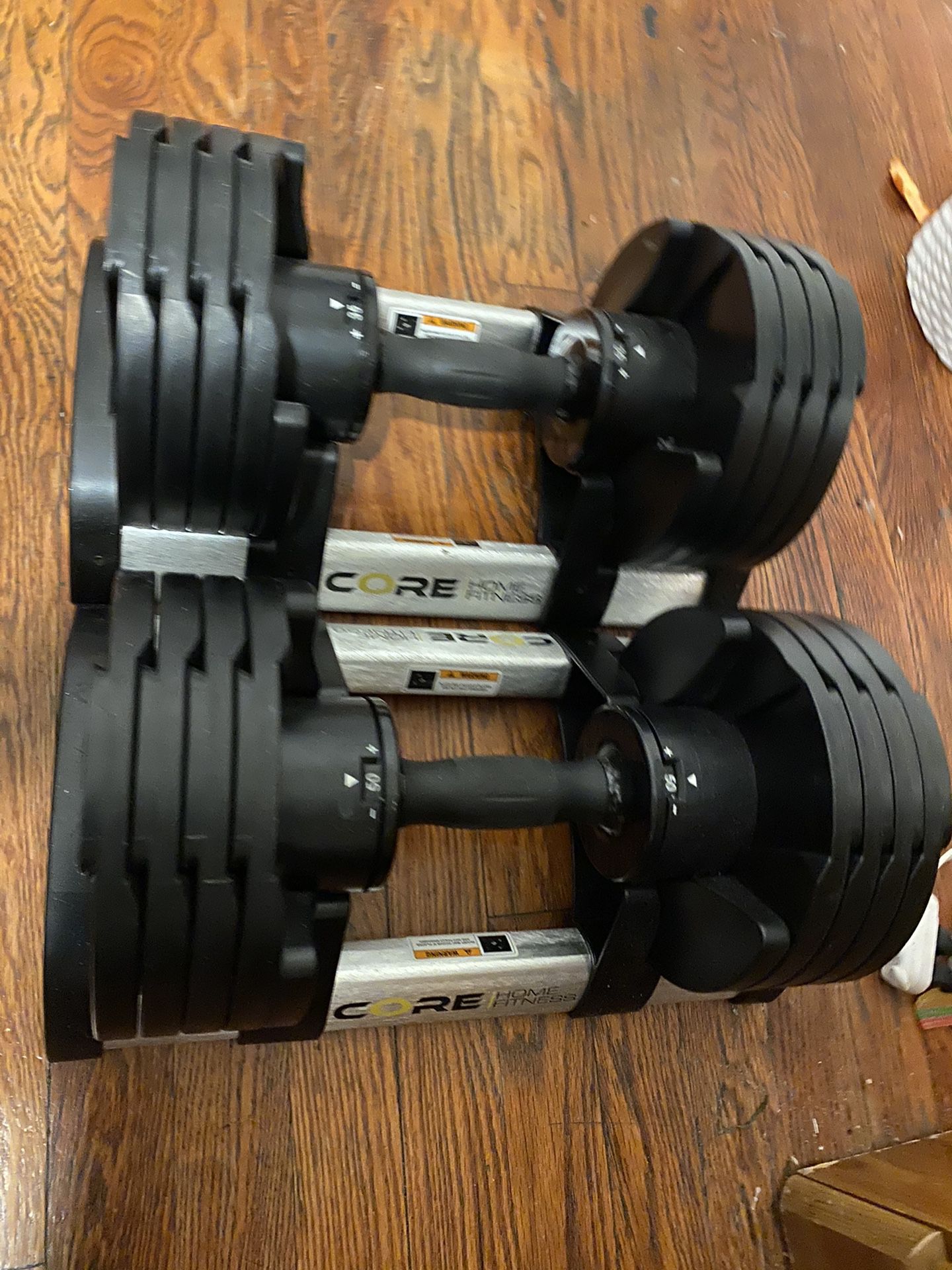 pair of Core fitness dumbells 5-50LB