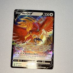 Pokémon TCG Ho-Oh V Ultra Rare Holo 140/195 Silver Tempest English Card