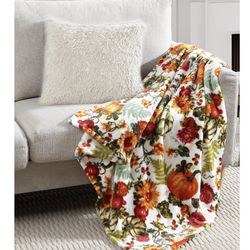 Harvest Floral Throw. 50" × 60"