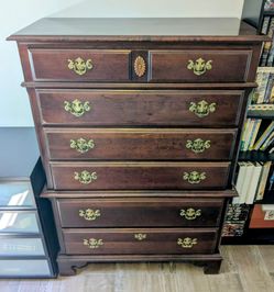 Mahogany Red Large Wooden Dresser Excellent condition