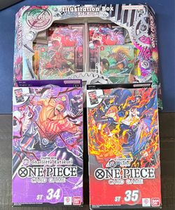 One Piece Bundle: ST 34, ST 35 & Illustration Box 8