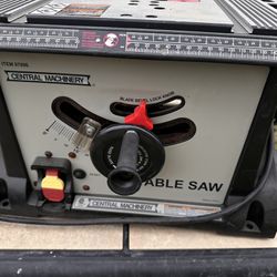 Central Machinery 10” Table Saw