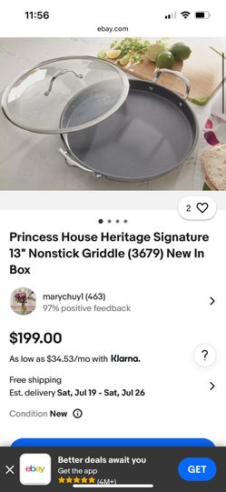 Princess House 13” Non-stick Griddle