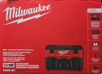 Milwaukee m18 2 gal vacuum