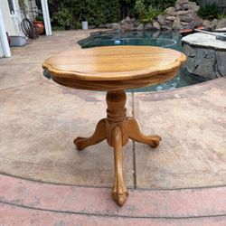 Oak Wood Accent Table 