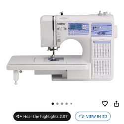 *NEW* Brother HC1850 Sewing and Quilting Machine